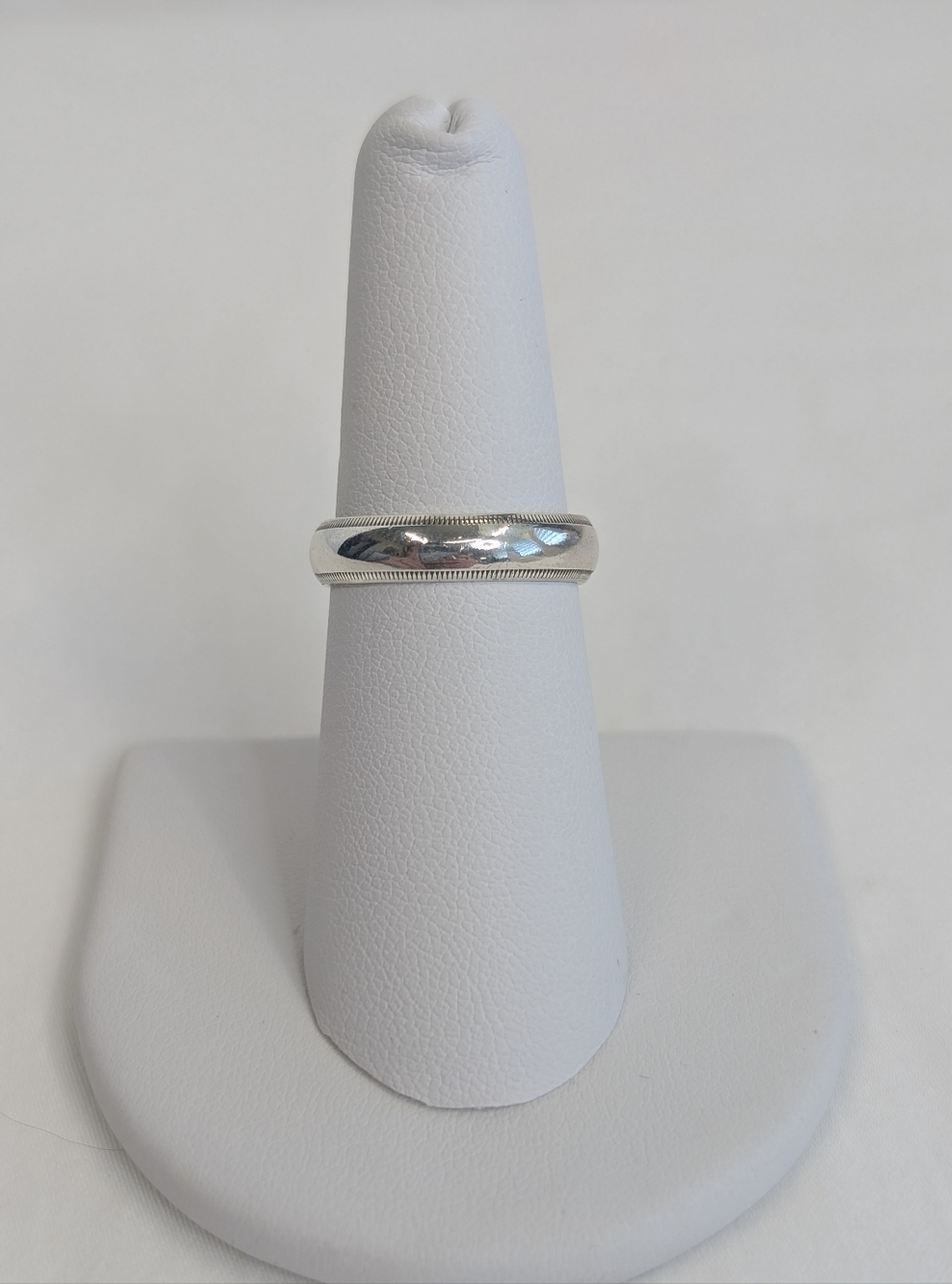 Vintage 925 Sterling Silver Milgrain Ring Wedding Band - Picture 3 of 11